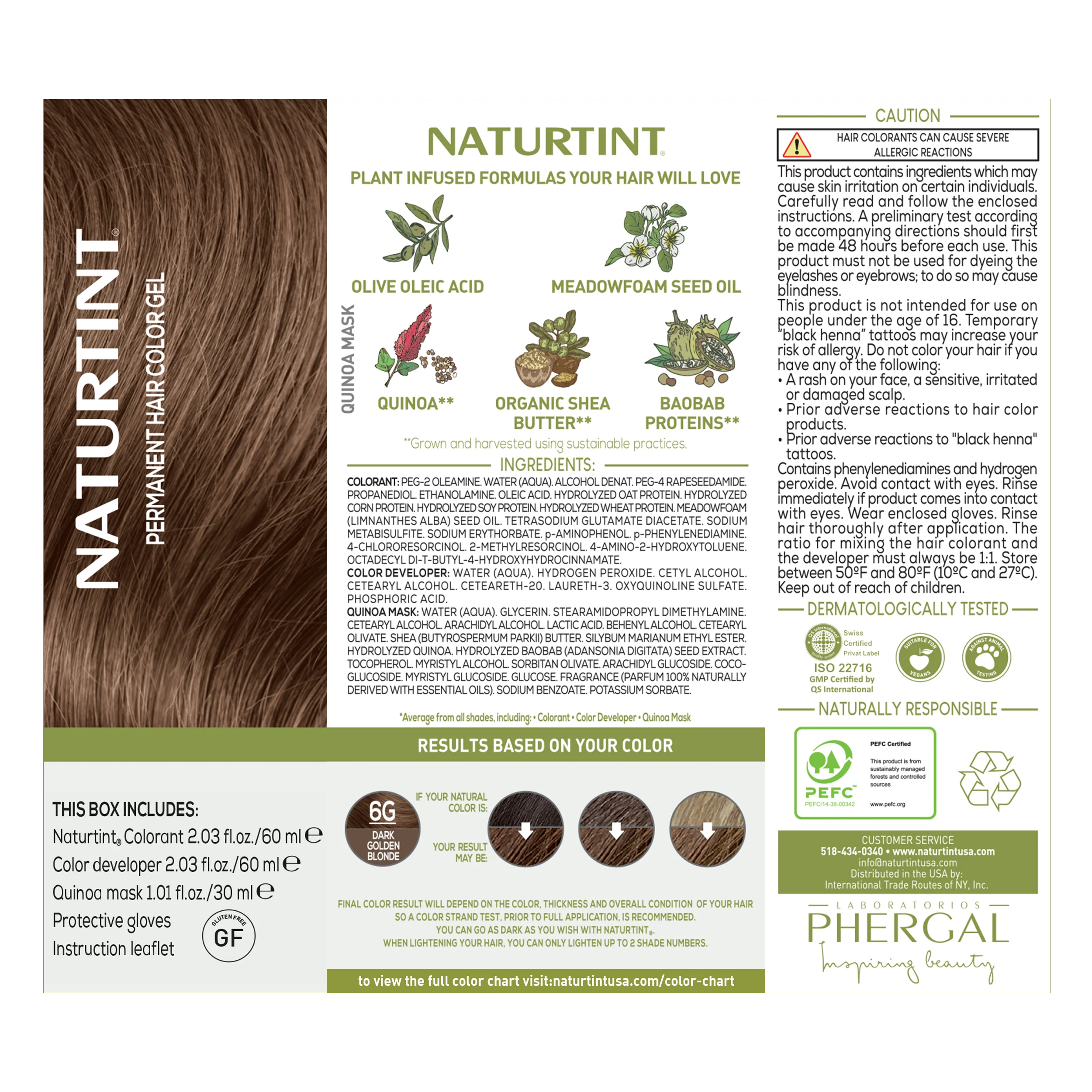 Naturtint Permanent Hair Color 6G Dark Golden Blonde (Packaging may vary) - Image 8