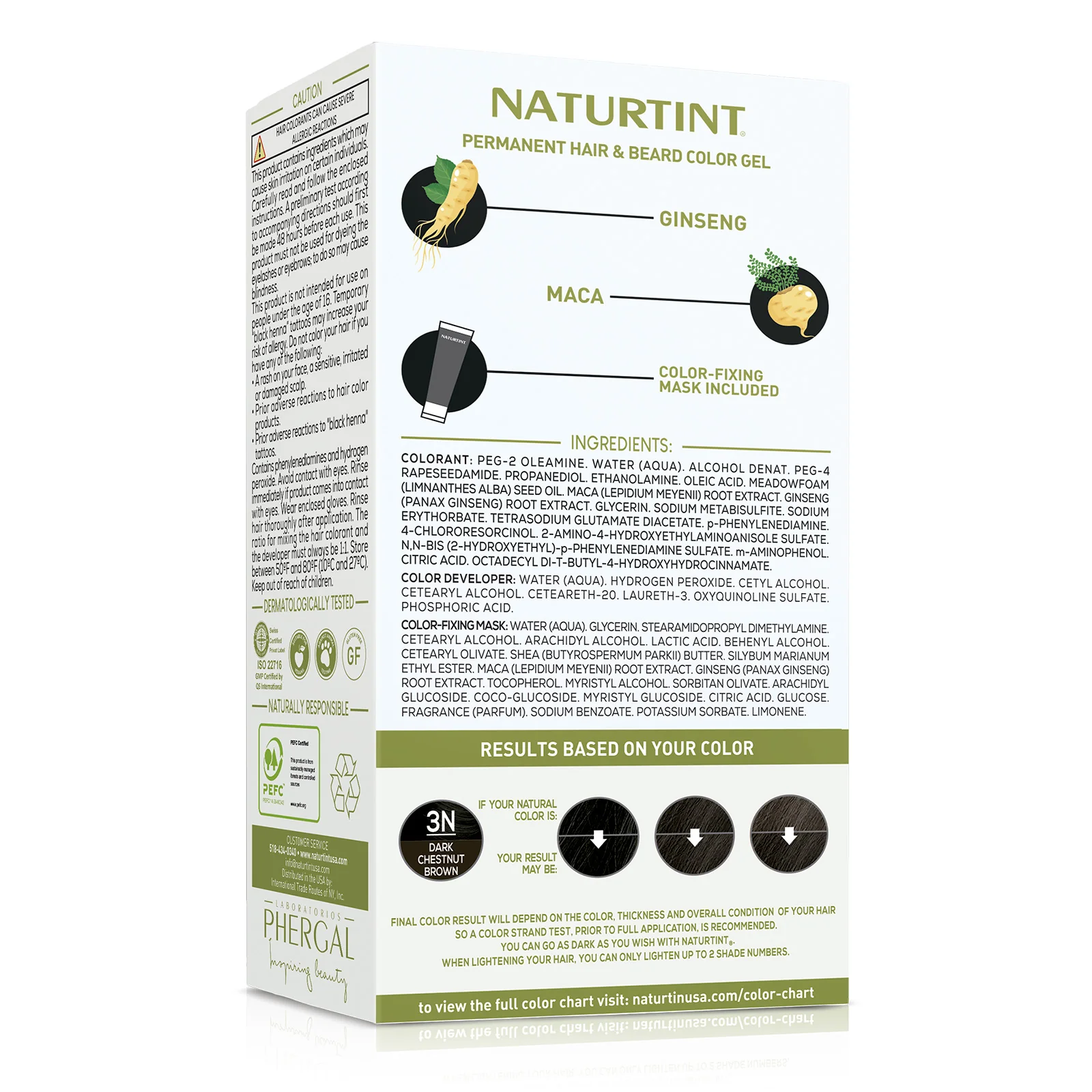 Naturtint Men's Permanent Hair Color 3N Dark Chestnut Brown - Image 3