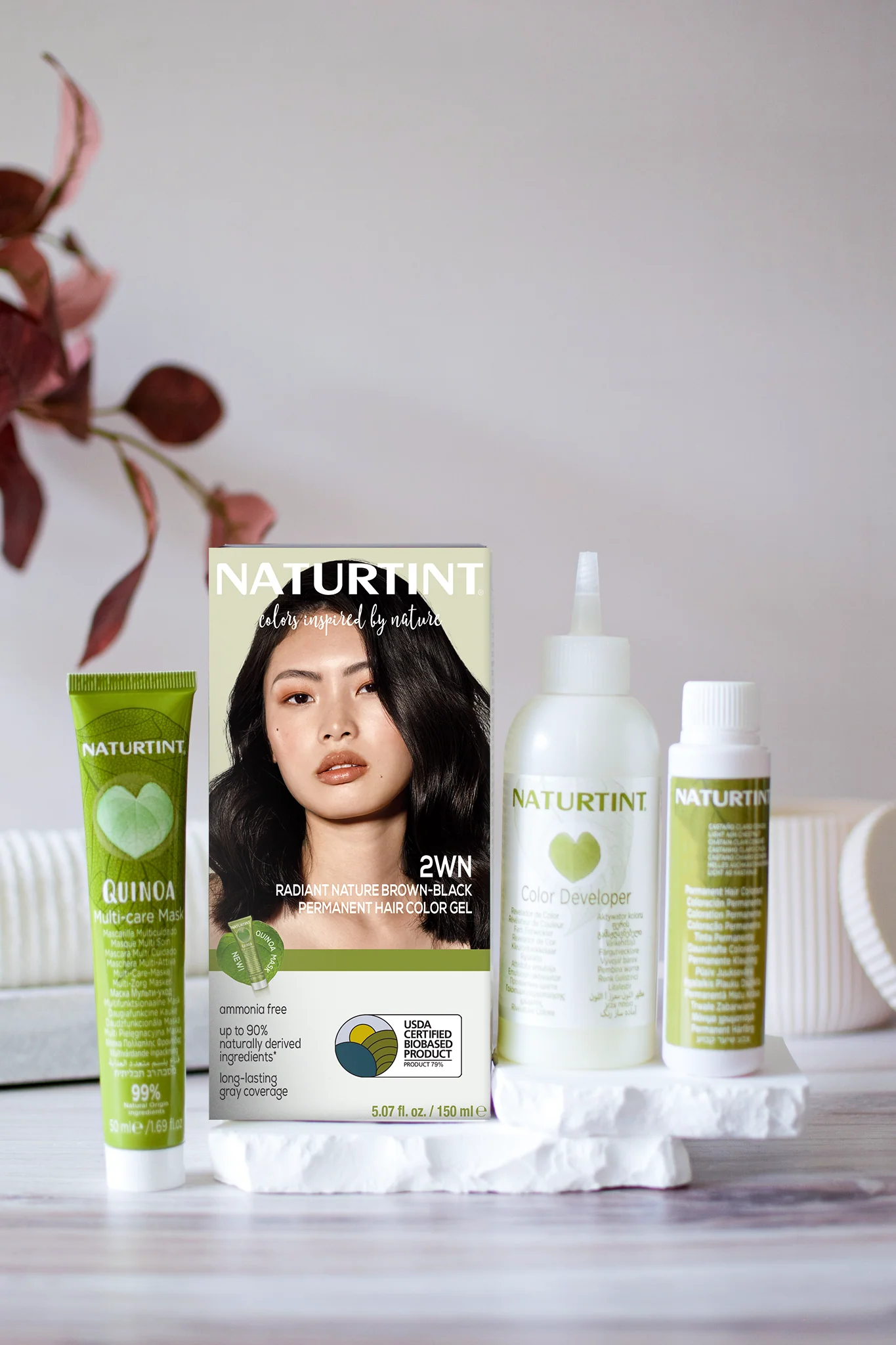 Naturtint Permanent Hair Color 2WN Radiant Nature Brown Black (Packaging may vary) - Image 3